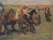 Edgar Degas Before the race painting